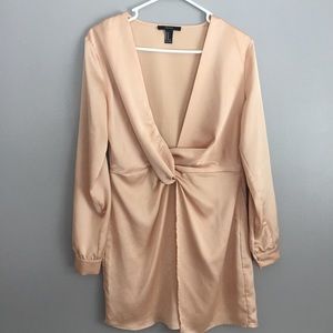 Forever 21 Rose Gold Mini Dress